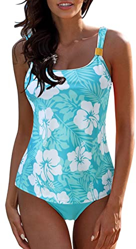 SKTIISN Bikini Damen bauchweg 46 Bikini Triangel tiefer Ausschnitt Damen Suits Tankini Damen Badeanzug figurwer Badeanzug Damen neoprenshirt