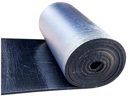 Aislamiento Autoadhesivo De Papel De Aluminio, Estera De Insonorización Aislante, 5-50 Mm De Espesor, Barrera Resistente Al Calor For Paredes De Techo, Techos Cortables, Pisos, Lofts(107.64 sqft,20mm