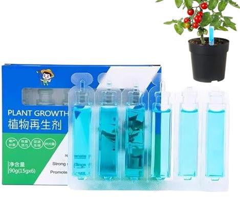 FVPKYUR Fertilizzante Per Piante, 15g x 6 Pezzi Fertilizzante Per Piante Da Appartamento, Multiuso Stimolatore Radicale, Rivitalizzatore Per La Crescita, Soluzione Nutriente Per Fiori, Ortaggi E