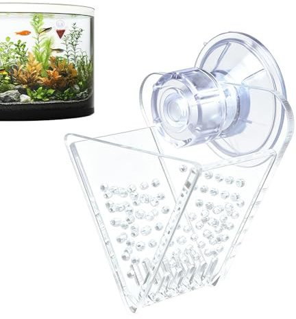 Plato de Alimentación para Acuario Plato De Acrílico Transparente En Forma