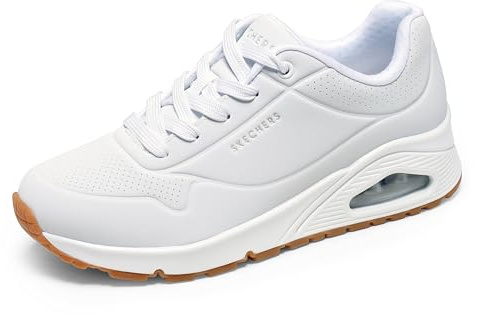 Skechers Women's Uno - Stand On Air Sneaker, White, 7.5 Wide