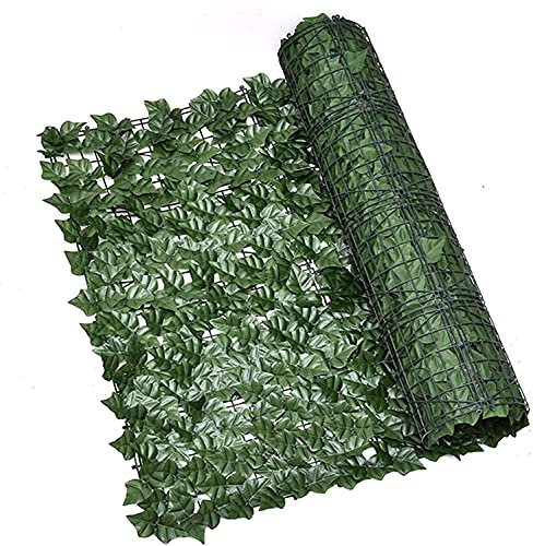 EIIDJFF Siepe Artificiale Ornamentale Schermo per Recinzione per la Privacy di edera Artificiale Siepe Artificiale dall'aspetto Naturale per la Decorazione di Interni e Esterni