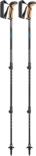 LEKI Khumbu Lite AS Stöcke, Black-Petrol-Dark Anthracite, 100-135cm