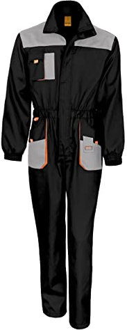 Result Work-Guard R321X Herren Lite Overall - Schwarz/Grau/Orange - 5XL
