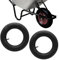Chambre à air Roue brouette 4.80/4.00-8, Lot de 2 Chambre à Air Brouette pour Chariot à Main, Chariot de Transport, Chariot De Jardin | Tondeuse à Gazon