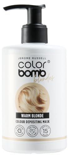 Jerome Russell Color Bomb Blondes - Warm Blonde Color Depositing Conditioning Mask, 300ml