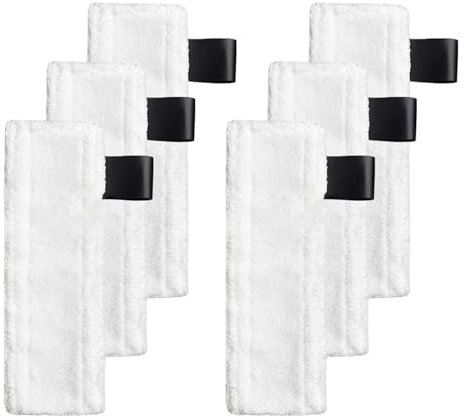 Laitejituan 6 Stück Mikrofaser-Tuchset Kompatibel für Kär-cher Dampfreiniger EasyFix SC1, SC2, SC3, SC4, SC5 Bodentücher Ersatzteile Waschbar Mikrofaserbezug für Alle Böden