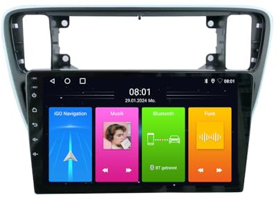 Navigatore GPS da 9 pollici, per auto e camion, con schede europee, UK 52 offline, Carplay e Android Auto Autoradio 2 GB + 32 GB (modello B)