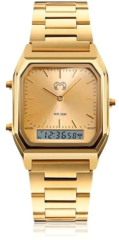 MARLION JEWELS Relojes de Mujer. Reloj analógico Cuadrado, de Estilo Moderno Resistente al Agua 3ATM. Reloj Original con maquinaria de Cuarzo