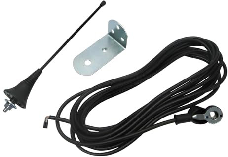 ALIRANTA Antena de recepción para puerta de garaje, 868 MHz, compatible con verano, cable de antena de 2,5 m para un mayor alcance de hasta 200 m, antena de amplificador externo de 50 ohmios