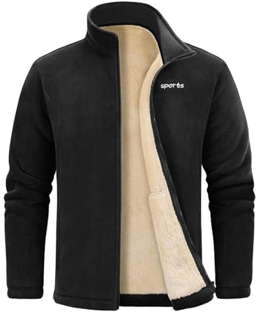 Générique Blouson Homme Hiver Anorak Veste Chaude En Duvet Travail Blousons Réfléchissante Menteau Capuche Amovible Polaire Tactique Manteau D'hiver Chaud Doublé Sherpa Parka Imperméable