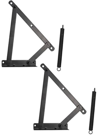 Sewroro Sofa Bed Spring Loaded Hinge for Folding Sofa Storage Box Lift Support with Triangular Spring Mechanism, Sturdy Cabinet Door Hinge for Home Furniture