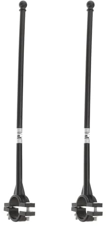 Housoutil Soportes de Mástil para Banderas de Bicicleta 2 Unidades Resistentes para Publicidad y Actividades al Aire Libre