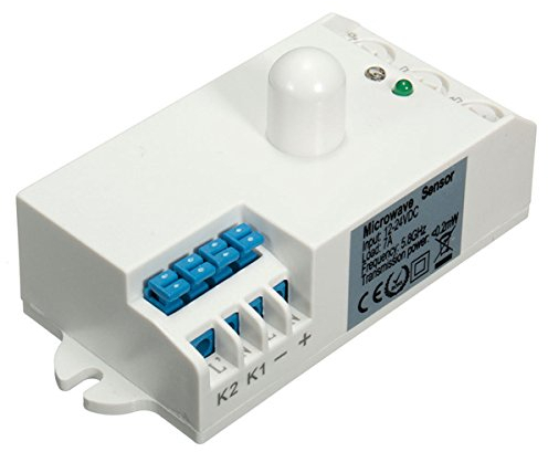 MASUNN SK-807K-DC DC 12V-24V 5.8GHz Microwave Radar Sensor Light Switch Body Motion HF Detector