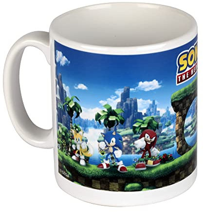 Konix Sonic Mug tasse à café édition spéciale 30ème anniversaire - 320 ml - Céramique - Motif Crowd 1