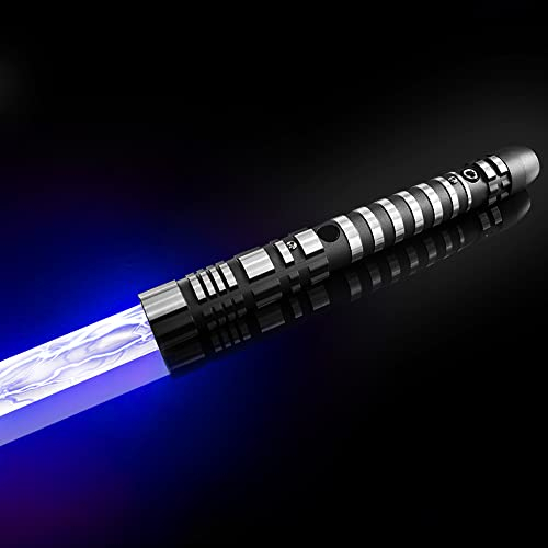 YDD GENIUS Lightsaber, Upgraded RGB 16 Colors, 4 Sound Modes, Rechargeable Light Saber Toy with Sturdy Metal Handle, USB Charge, Suitable for Children and Adults Dress Up & Pretend Play (99cm)