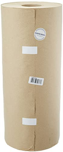 Carte Dozio - Carta greggia da 100 gr/mq - Rotolo di carta riciclata ideale per imballaggio, pacchi, riempimento, disegno - H50cm - L200m - Larghezza bobina 210mm