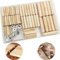 Cheville en Bois, CESFONJER Assortiment de Tourillon Bois, 6mm/60 pcs, 8mm/34 pcs,10mm/22 pcs Tourillon Bois, 6 pcs Pointe de Centrage et 3 pcs Butée de Profondeur, avec clé hexagonale