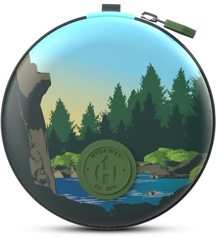 HYDAWAY Travel Case for Collapsible Bottles, Bowls & Cups - Protective Storage with Carabiner Clip - Durable, Water-Resistant, TSA-Friendly