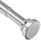 Duschvorhangstange ohne Bohren, Ø25mm Gardinenstange Ausziehbar für Duschabtrennung, Badezimmer, Badewanne, Türen, Silber 73-195cm