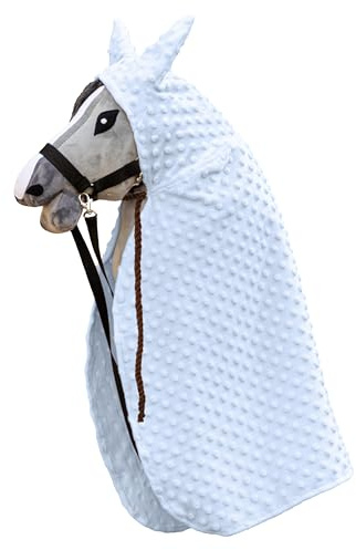 SKIPPI Mantello per Hobby Horse - Blu, Blu, Accessori per Hobby Hors, Regalo per l'amante dei cavalli su Kiev, adatto per la maggior parte dei cavalli A3 e A4