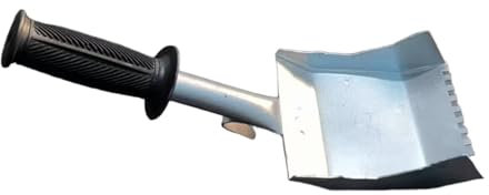 Folpus Seau à Ciment, Pelle à béton, truelle à Briques en métal, Outil de maçonnerie pour travaux d'installation de carrelage, mortier et parpaings