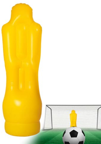 Inflatable Soccer Mannequins - 175cm Goalkeeper Dummyy | Air Doll Free Kick Defense Wall | Football Training Equipment | Water Filled Standing Rolyy Poly Toy For Children Adults