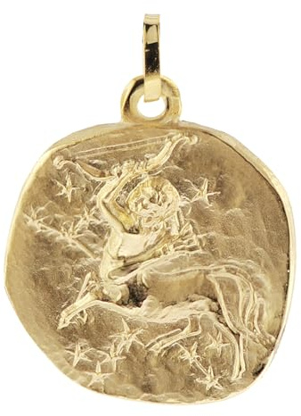 trendor Ciondolo Sagittario, segno zodiacale, argento sterling placcato oro