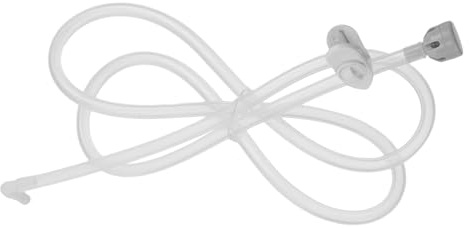 TOPBATHY Tubo Flessibile in Silicone Bianco di Ricambio per Irrigatore Dentale Elettrico, Resistente ad Alta Pressione Impugnatura Confortevole, per Igiene Orale a Casa in Viaggio