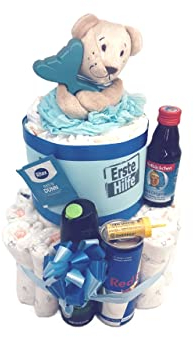 Windeltorte Papa | SOS - Hilfe für Papa | Baby Geschenk zur Geburt für Papa & Baby