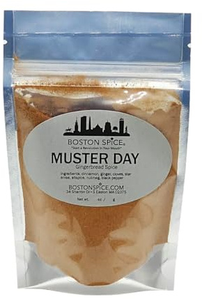 Boston Spice Muster Day Handmade Gourmet Baking Seasoning Blend Gingerbread Pierniczki Lebkuchen Ginger Pierniki Cake Pie Muffins Cookies Cupcakes Protein Shakes Smoothies Approx 2 Cups spice wt. 7.5oz/213g