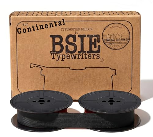 BSIE Färgband för Continental-Skrivmaskin – Svart – Passar Vintage-Skrivmaskiner – GR1 – Testat i Nizza, Frankrike