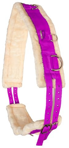 Brama West Longiergurt Fox Supersoft mit weichem Teddyfleece und Widerristpolster (Fuchsia, Shetty)