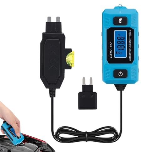 Testeur de Défauts de Circuit Automobile - Contrôleur de Fusibles 20A 48V avec Lumière,Testeur Courant Automobile Haute Précision Écran LCD | Pour Entretien Véhicule Domicile Garage Route
