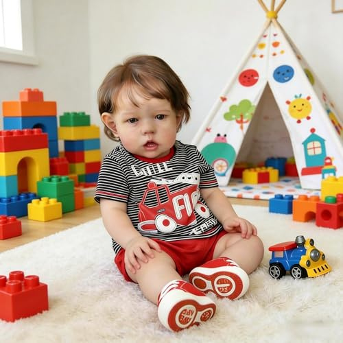 RXDOLL Stor storlek realistisk återfödd babydockor Liam Boy, 70 cm tyg kropp vinyl lemmar återfödd småbarn docka rotat hår, verklighetstrogen nyfödd babydocka presentleksak för barn ålder 3+