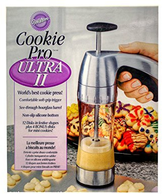 Cookie Pro Ultra II Twelve Disk Set Cookie Press by Wilton with 4 Bonus Disks