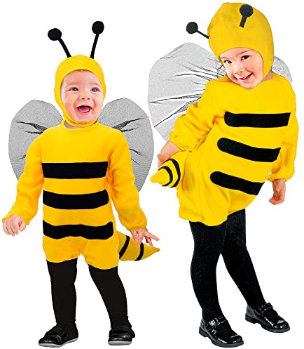 W WIDMANN MILANO Party Fashion - Costume enfant abeille, combinaison, costume animalier, déguisements de carnaval