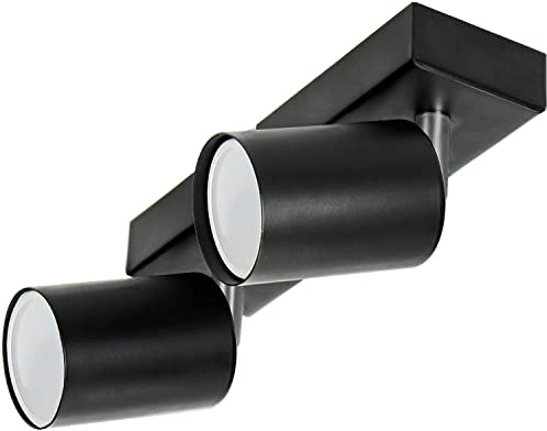 Advit DOA SP 2 Spotlights Tak- och väggspot GU10 max 2x 50 W IP20 (glödlampa ingår inte) (Svart)