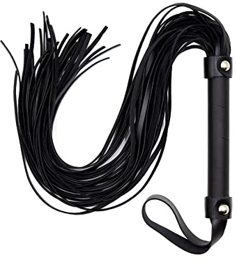 MALINERO Black Faux Horse Whip - Essential Equestrian Tool for Riding and Training