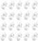 20 PCS Pet Cage Door Lock Wire Cage Clips Pet Cage Lock Pet Playpen Lock Bolt for Fixing Pet Cage Door,Bunnies, Rodents