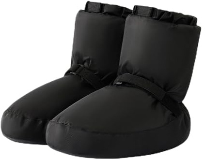 KAISUN Bota de Ballet, Botas de Calentamiento, Botas de Ballet Cálidas, Zapatos de Baile, Botas de Invierno, Zapatos de Entrenamiento de Calentamiento(Schwarz,XS(32-35))