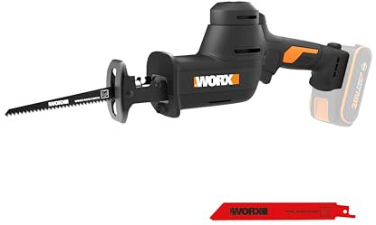 WORX Cordless Reciprocating Saw, 20V 1-Inch Brushless, WX501L.9