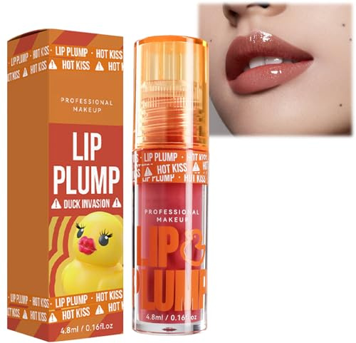 Hydratant Lip Plumper, Baume à lèvres, Lip Gloss, Huile À Lèvres Transparente Incolore, Baume À Lèvres, Non Toxique, Baume À Lèvres Pour Lèvres Sèches et Gercées, Antiadhésif La Tasse lipmask1-9
