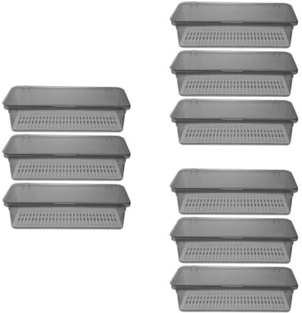 DECHOUS 3 Set Scatola Per Riporre Le Bacchette Valigetta Da Cucina Vassoio Porta Posate Coperchio Deposito Di Posate Portaposate Per Cucina Contenitore Per Chopsticks Pp Grey 3 Pezzi * 3