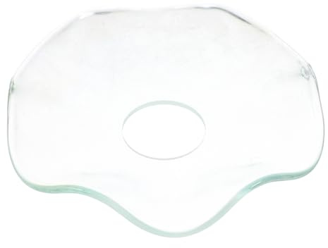 IMIKEYA Portacandele in Vetro Trasparente per Protezione Candele, Ciotola in Vetro Resistente Funzione Antigoccia per Decorazioni Domestiche
