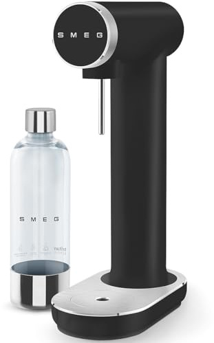 SMEG SKC01 Sparkling Water Maker, Soda Maker with 1L Tritan Renew Bottle