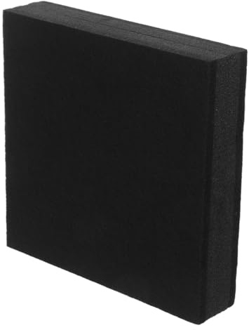 Angoily Monitor Speaker Isolation Pads 30X30X4.5Cm Black Foam Low Noise Blocks for Drums Subwoofers Home Audio Systems Vibration and Noise Cancelling Pads