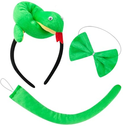 Ormpannband för barn - Kostymtillbehör med flugsvans | pannband | för cosplay, födelsedag, familjesammankomst, kostymdans, skolevenemang, semester, karneval,