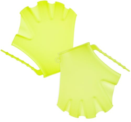 Genérico Guantes de Natación Silicona, Manoplas Auxiliares para Buceo y Piscina, Resistentes al Agua, Aumentan la Propulsión y Fortalecen Músculos