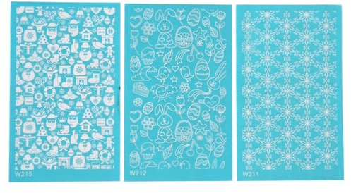 Silk Screen Stencils Kreativa praktiska DIY-verktyg för olika ytor (211 212 215)